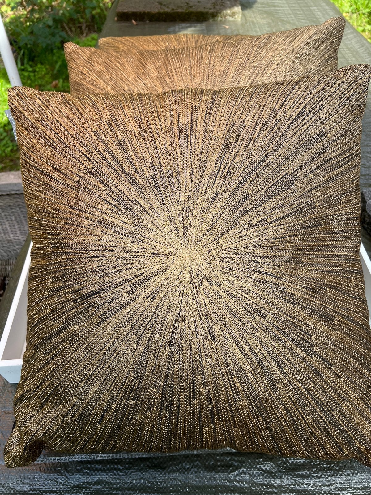 3 stuks  Colmore Sierkussens Goud/ zwart, Overige merken, Meerkleurig, Met print, Vierkant