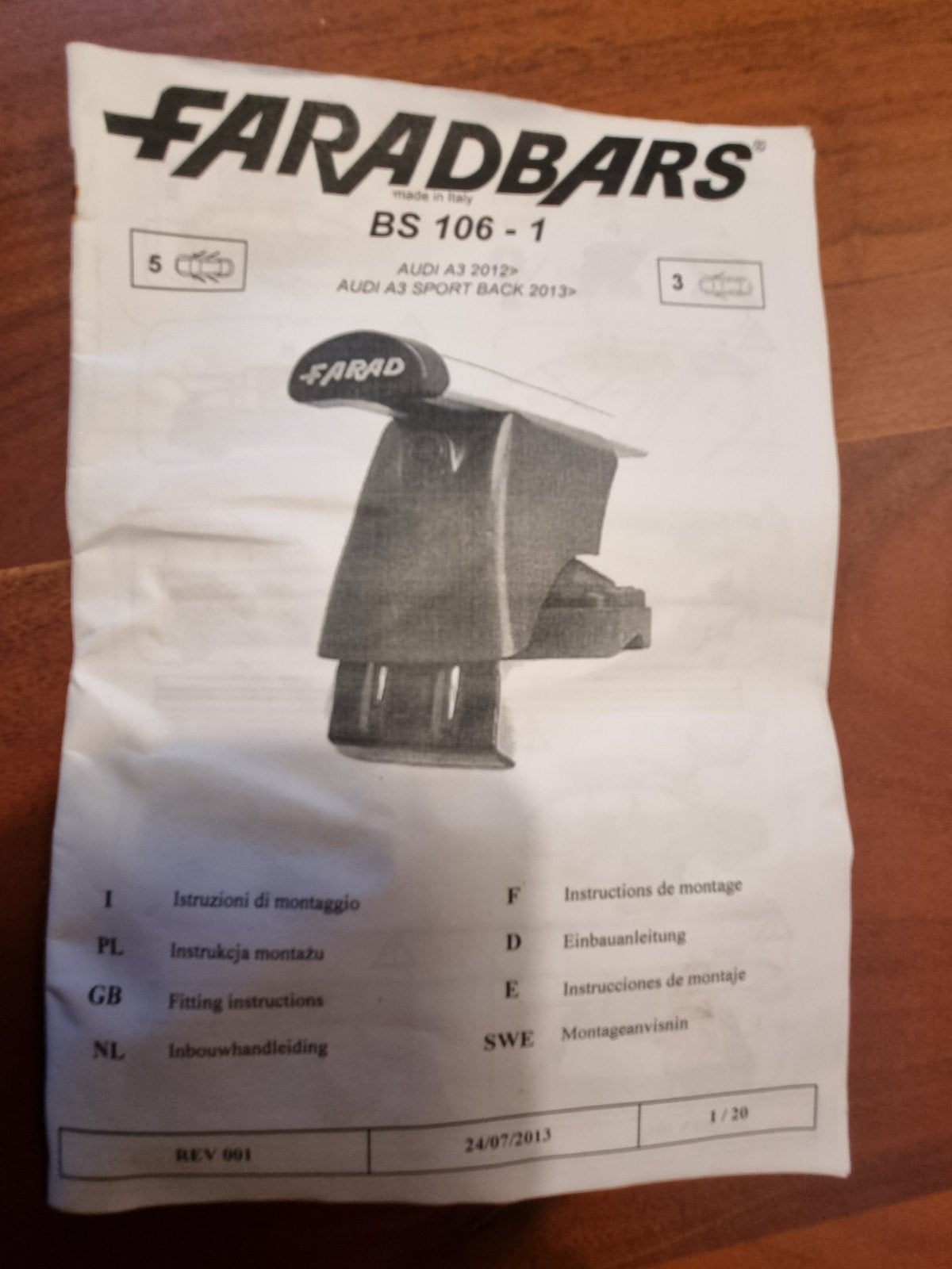 Dakkoffer en dakdragers (Audi A3) - Zo goed als nieuw, Ophalen
