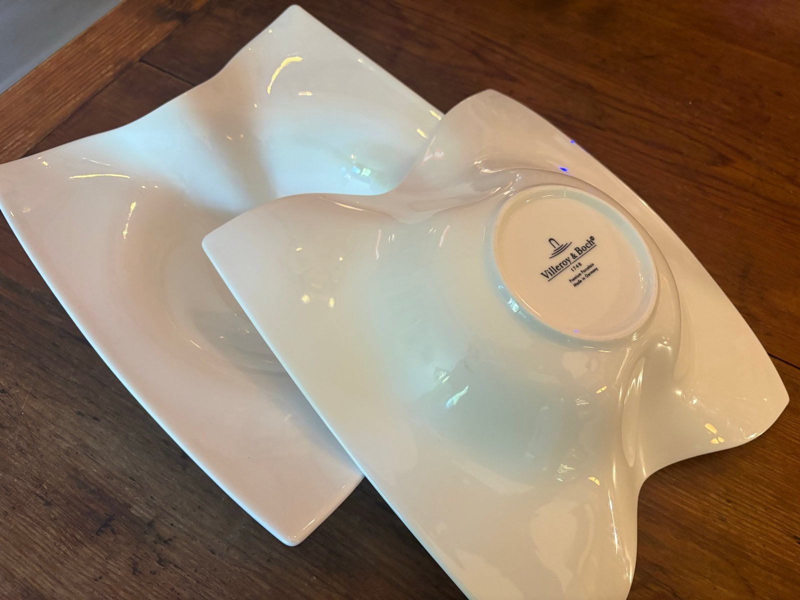 Villeroy & Boch NewWave schalen - Set van 2, Ophalen, Porselein of Keramiek, Schaal, Zo goed als nieuw