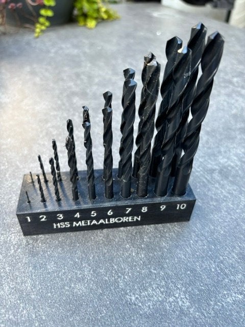 Nieuwe HSS Metaalboren set in houder 1 t/m 10 mm., Ophalen of Verzenden, Nieuw, Overige typen