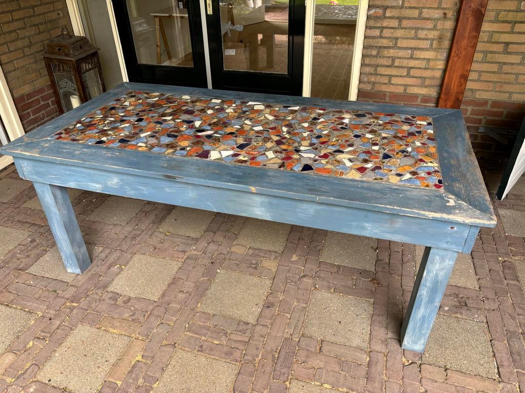 Unieke mozaïek tafel - Handgemaakt en kleurrijk, Ophalen