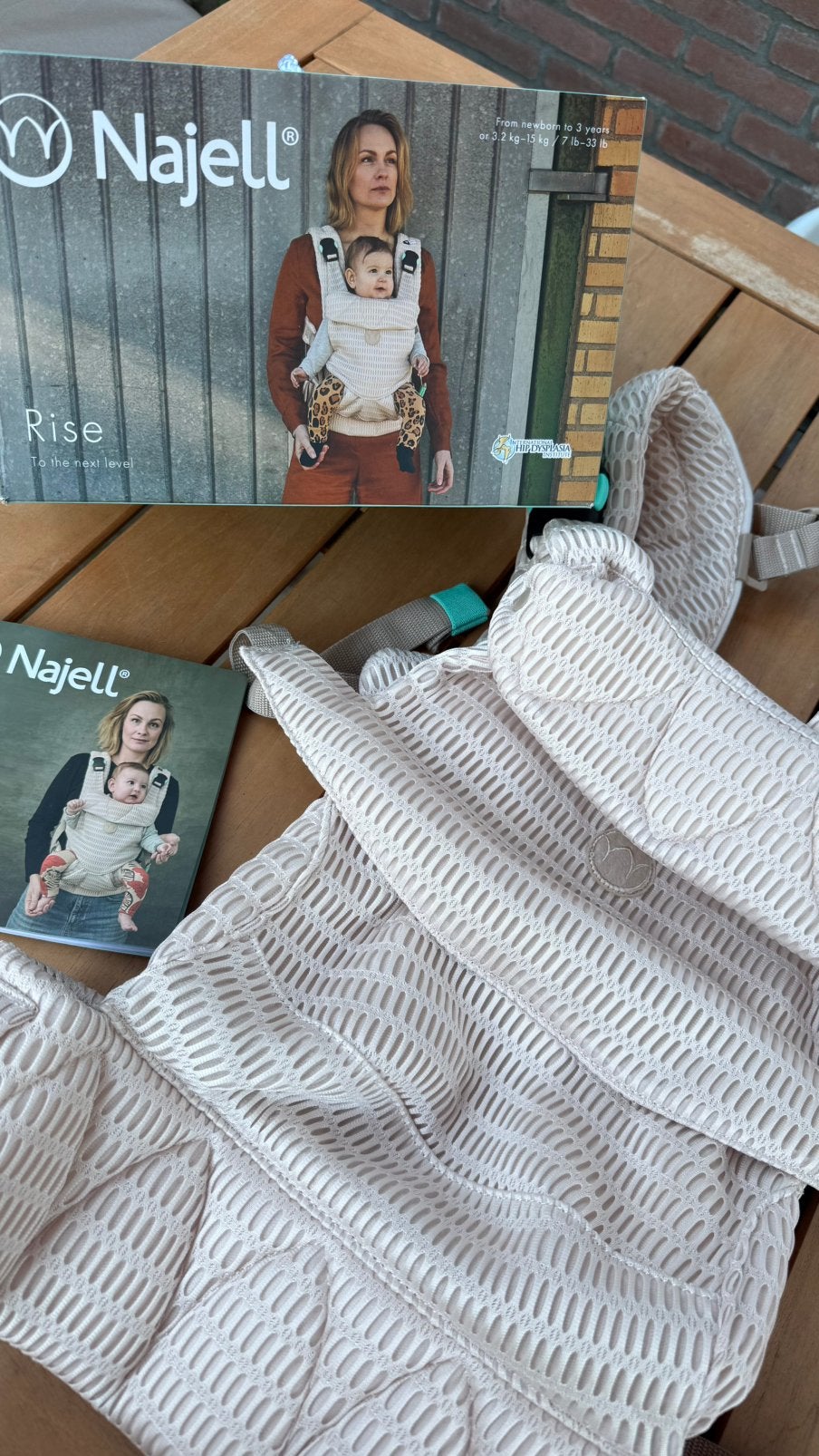 Najell draagzak Rise nieuw!, Kinderen en Baby's, Babydragers en Draagdoeken, Nieuw, Draagzak, Buik of Rug, Overige merken, Ophalen of Verzenden