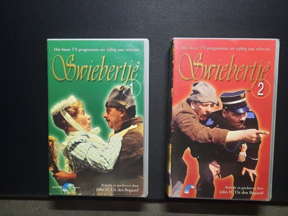 Swiebertje video's - Deel 1 en Deel 2 (VHS), Alle leeftijden, Ophalen of Verzenden, Gebruikt