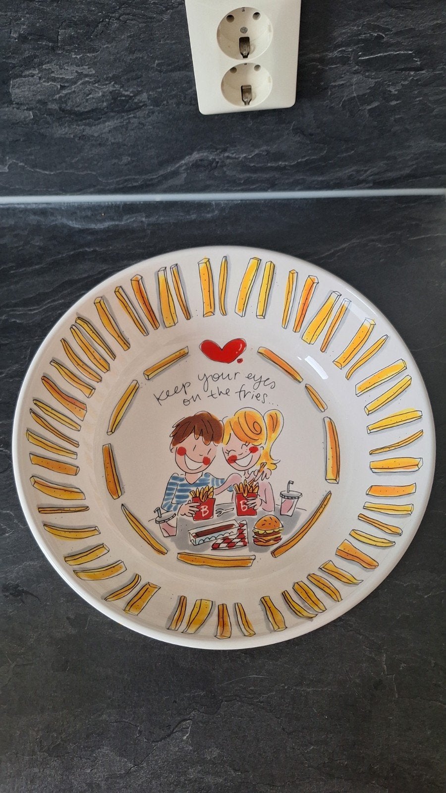 BLOND Amsterdam serveerschaal, Huis en Inrichting, Keuken | Servies, Ophalen, Zo goed als nieuw, Aardewerk, Schaal of Schalen