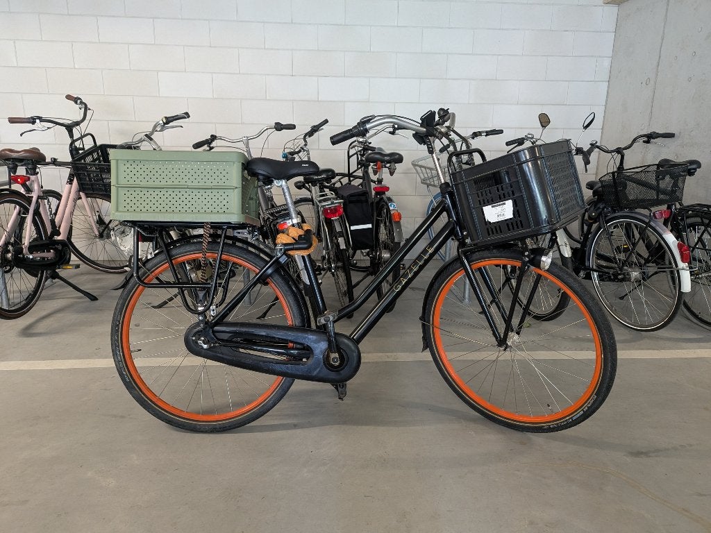 Gazelle Stadsfiets + Kettingslot + 2 Kratten + Extra's 99€, Ophalen, Gebruikt, Terugtraprem, Gazelle