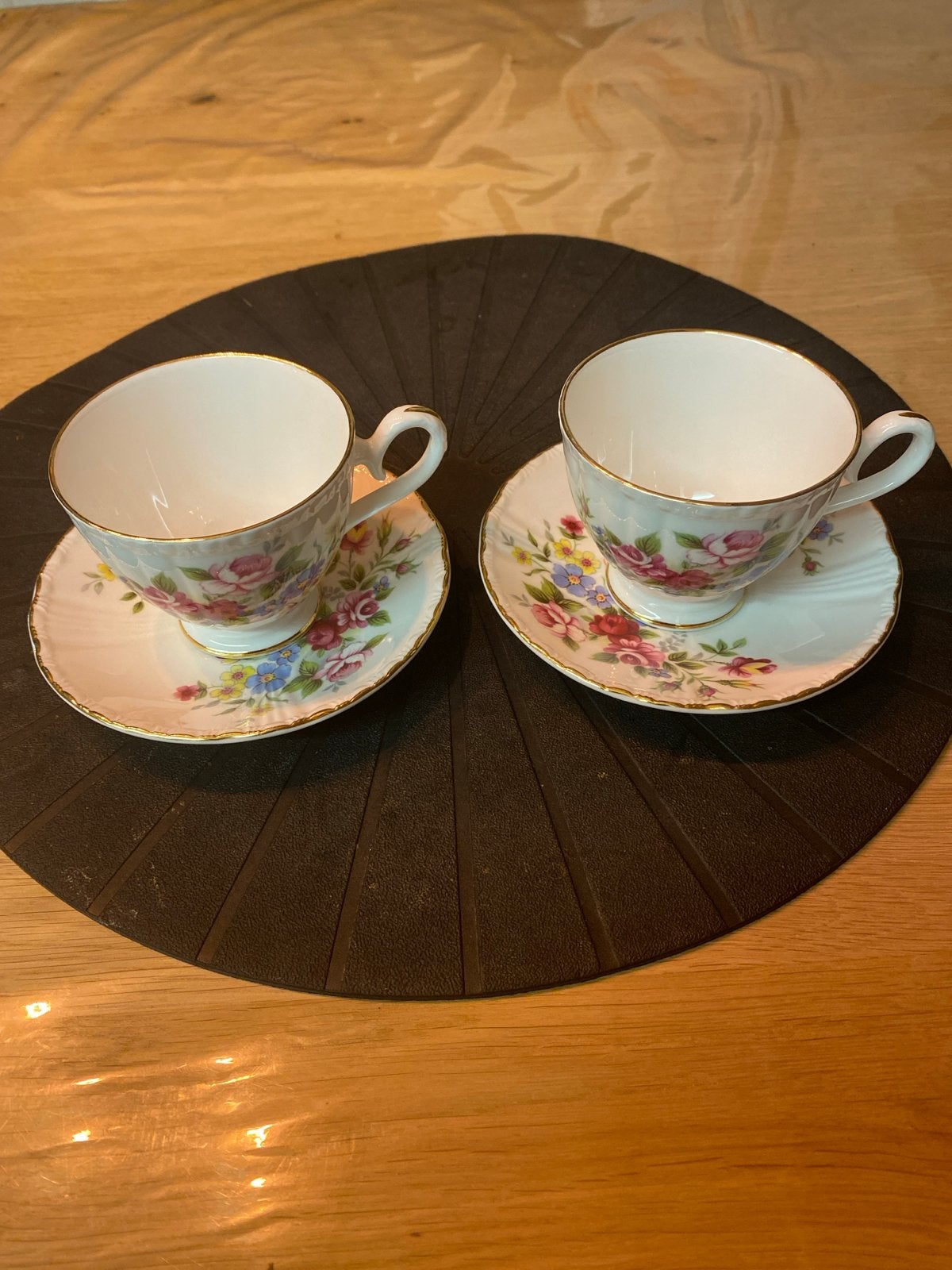 2x June Garland Marlborough Bone China Kop en Schotel, Ophalen of Verzenden