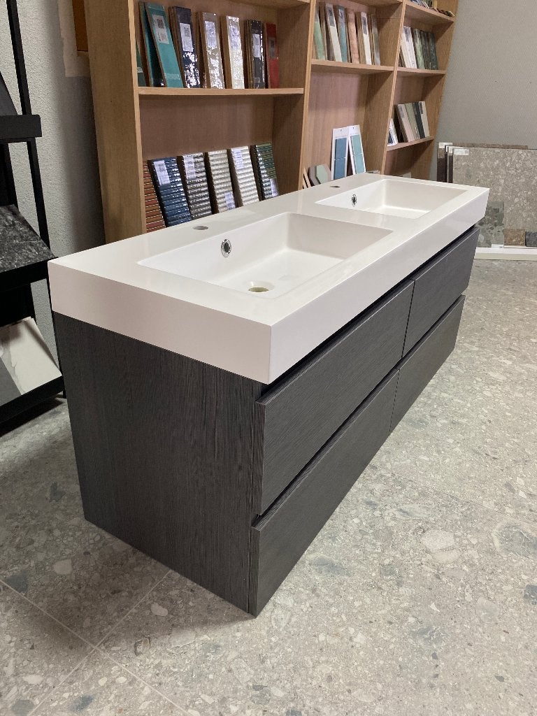 Badkamermeubel 140 cm breed nu van €2470 voor €850 NIEUW!, Ophalen, Nieuw, Wastafel