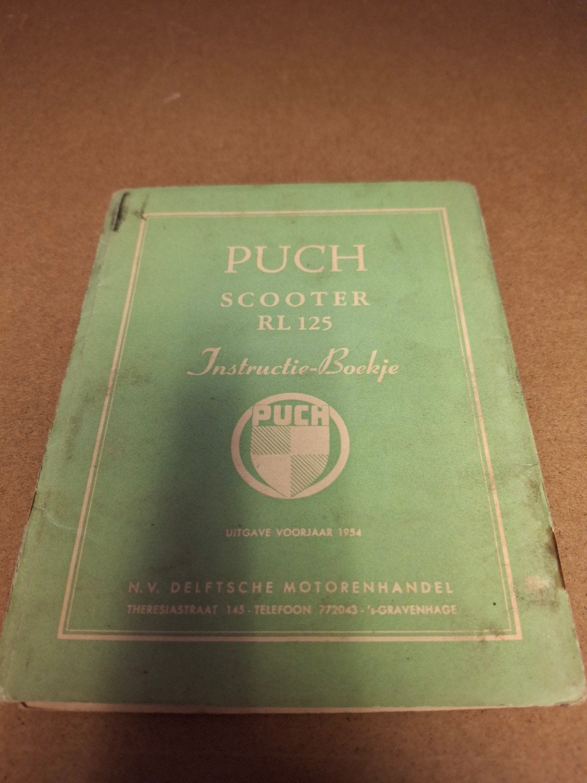 Puch Scooter RL 125 InstructieBoekje - Uitgave Voorjaar 1954, Fietsen en Brommers, Ophalen of Verzenden, Zo goed als nieuw
