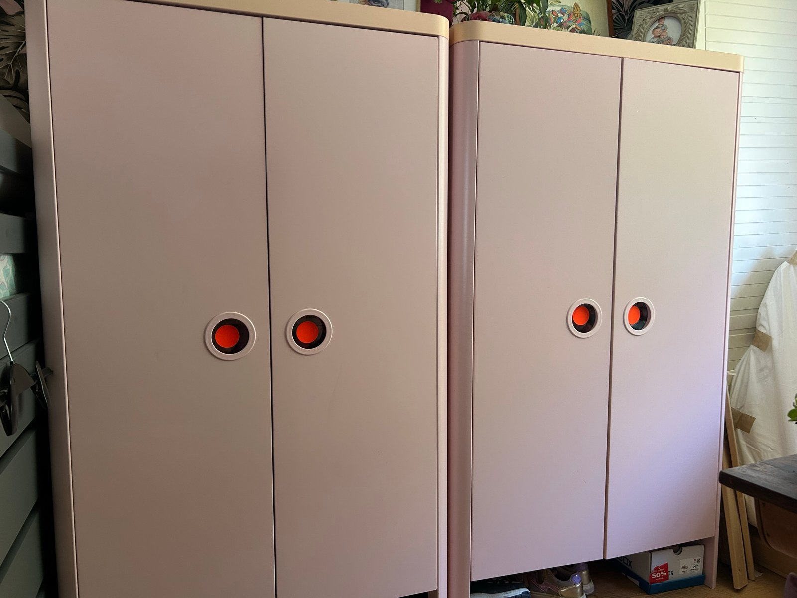 IKEA BUSUNGE kasten en ladekastjes roze, Ophalen, Gebruikt, 50 tot 100 cm, Met lade(s)