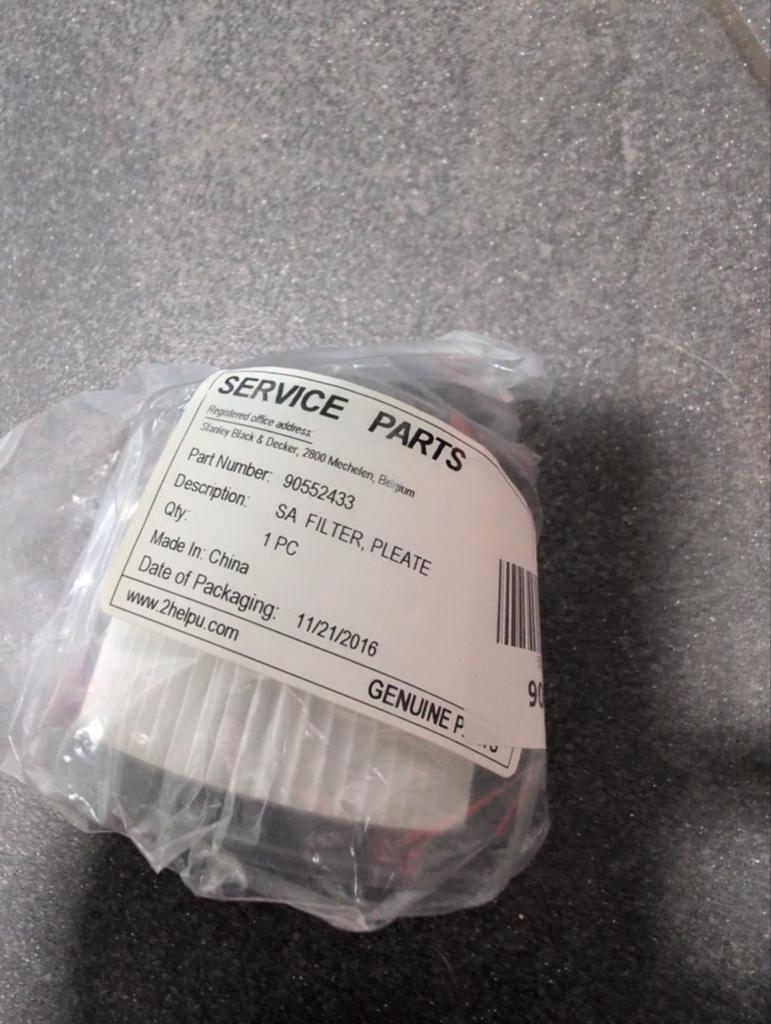 Filter stofzuiger black en decker, Ophalen of Verzenden, Nieuw