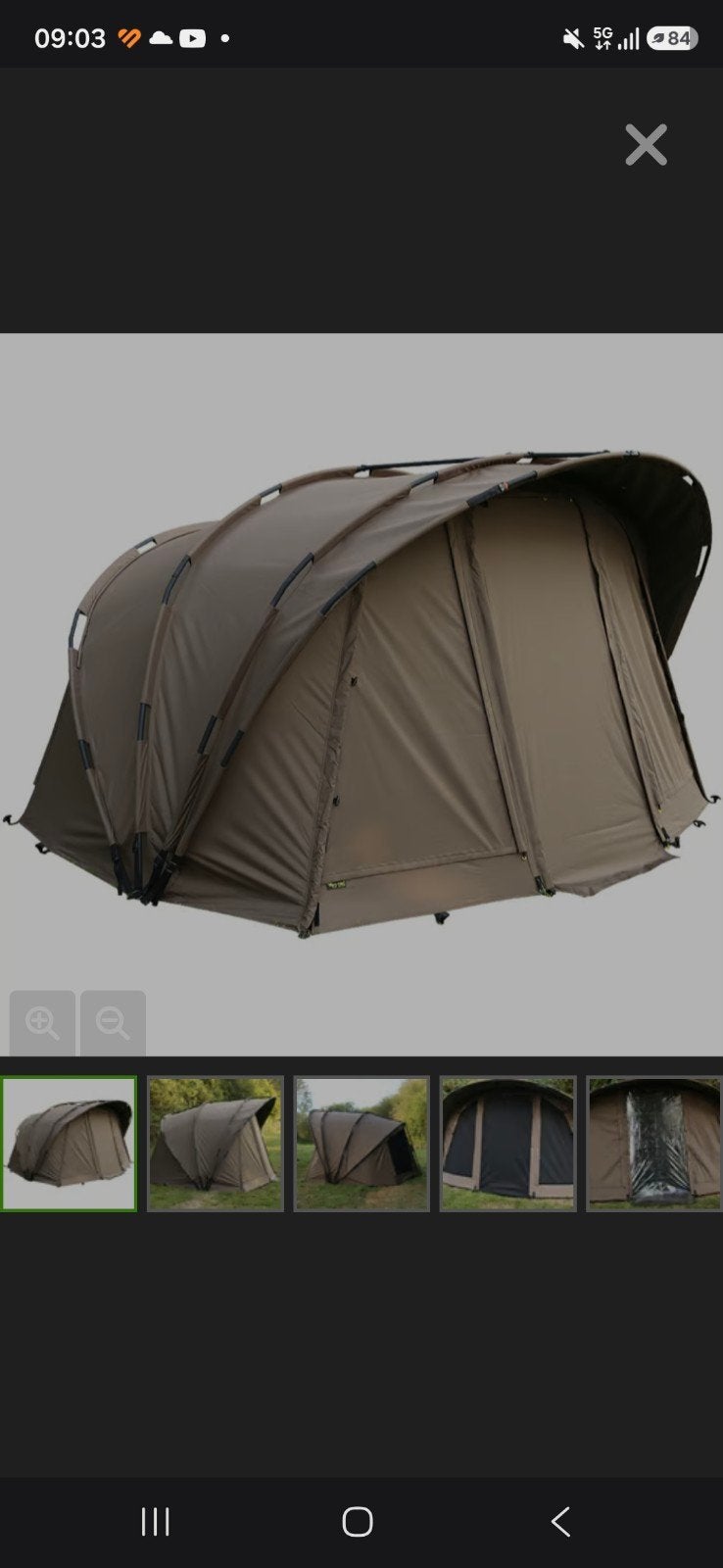 Fox Retreat+ 1 Man Bivvy - Karpertent, Ophalen of Verzenden, Zo goed als nieuw, Overige typen