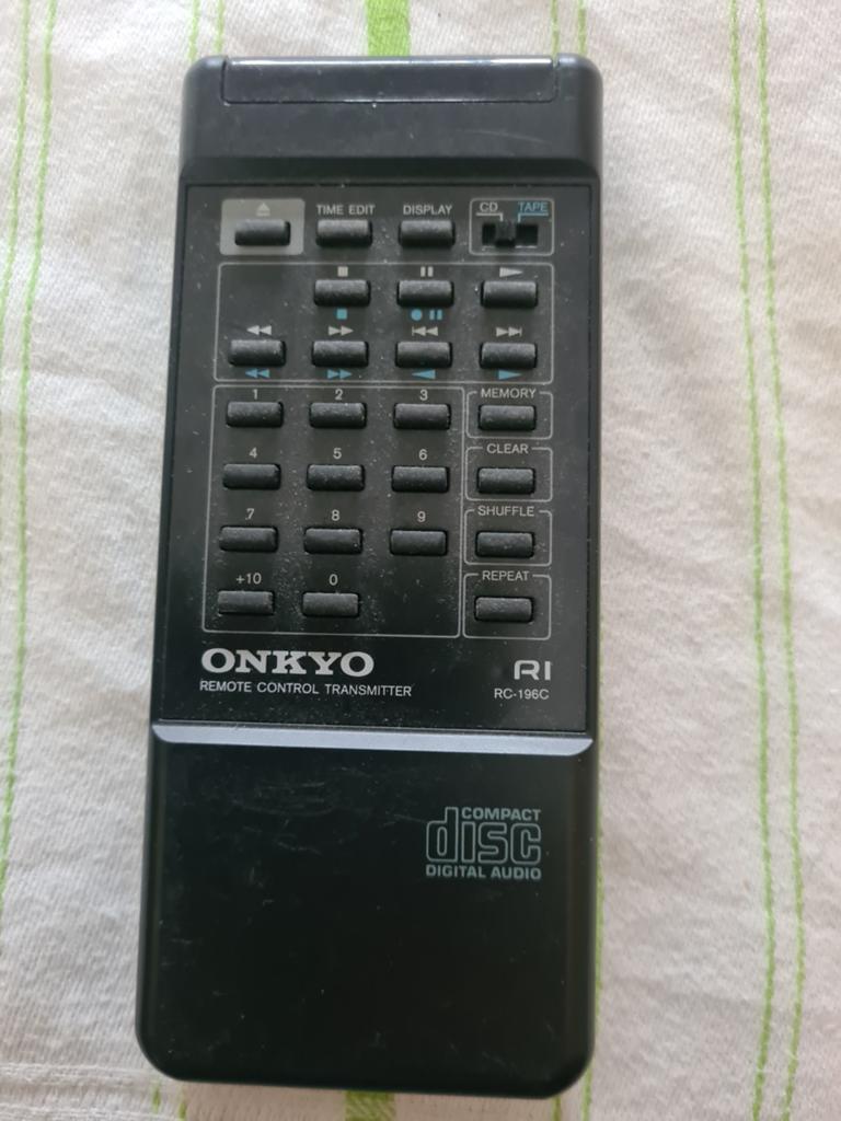 Onkyo RC 196C remote, Ophalen