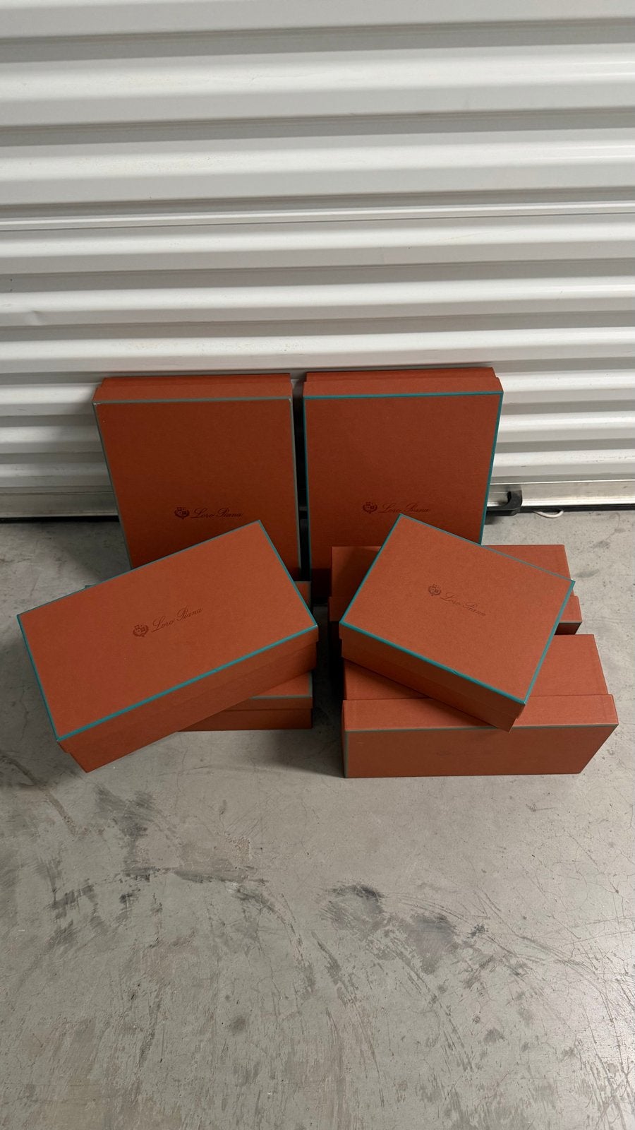 Loro Piana dozen - 4 schoenendozen, 2 truidozen, 1 polodoos, Ophalen of Verzenden, Zo goed als nieuw, Doos