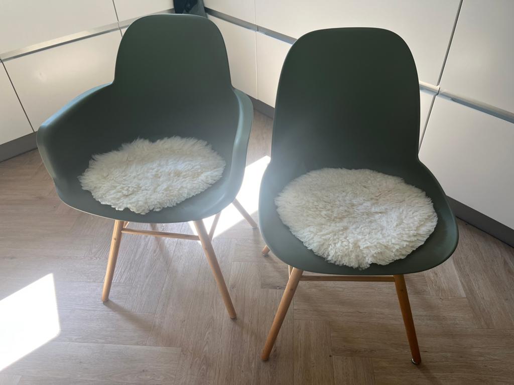 8 Zuiver Albert Kuip stoelen (2 met leuning, 6 zonder), Ophalen, Kunststof, Gebruikt, Overige kleuren