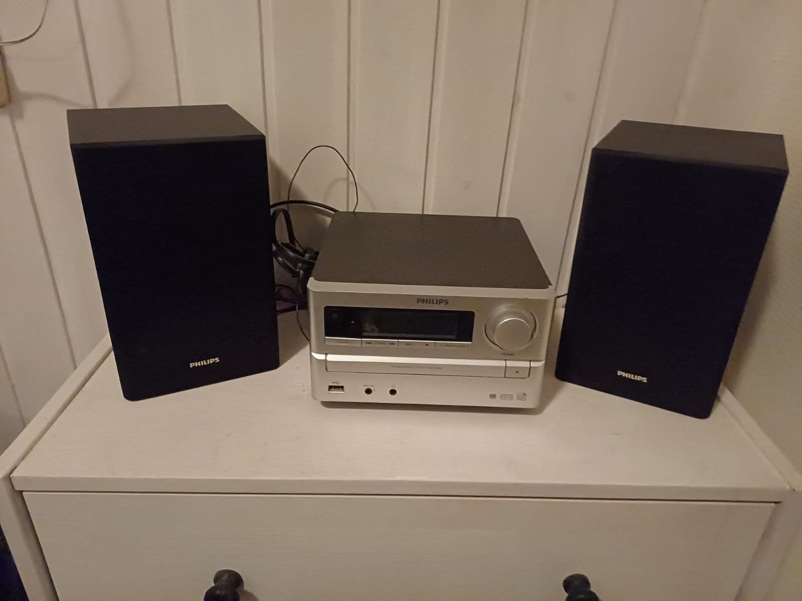 Philips Microset met CD-speler, Tuner en Speakers, Audio, Tv en Foto, Ophalen, Philips, Gebruikt, Cd-speler
