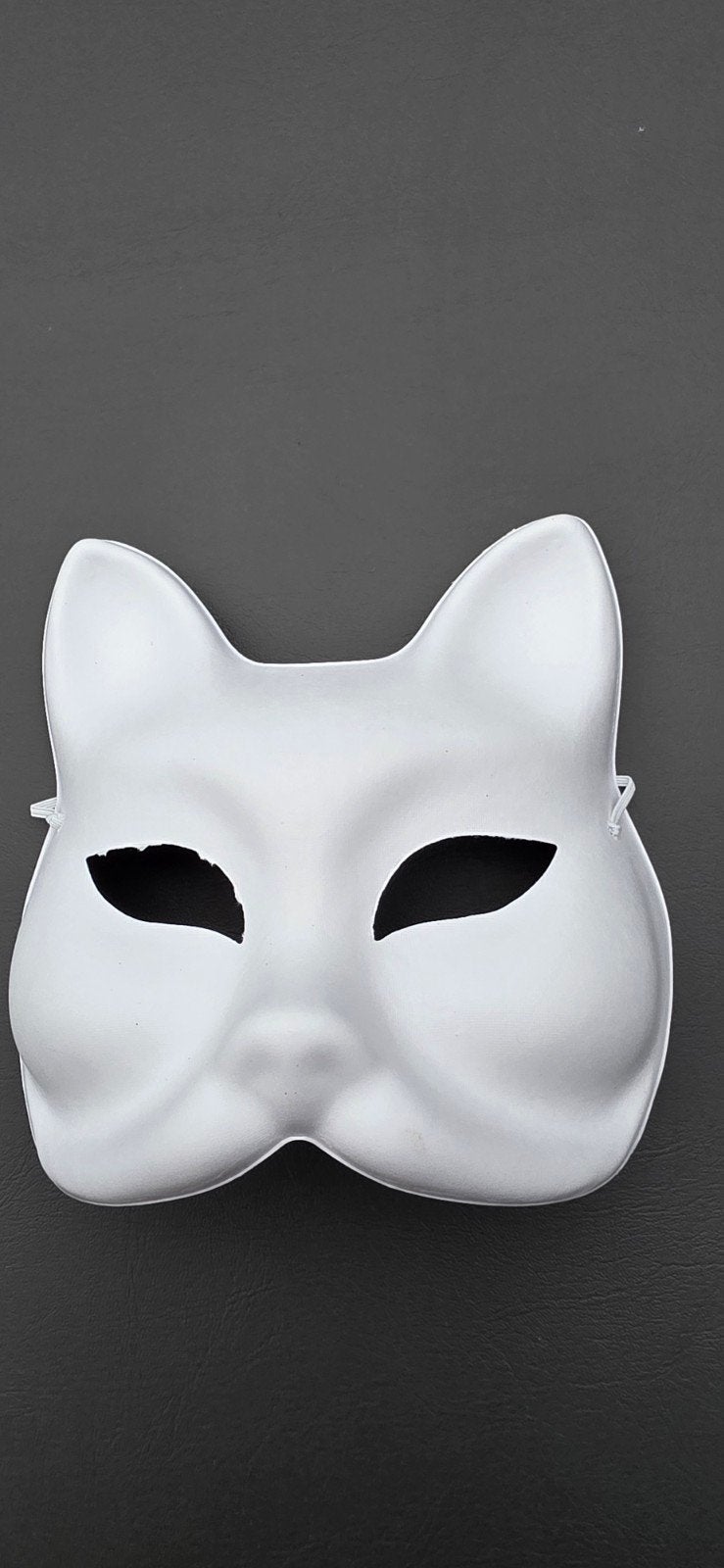 10x Witte Kattenmaskers - Ideaal voor Feestjes en Cosplay, Verzenden