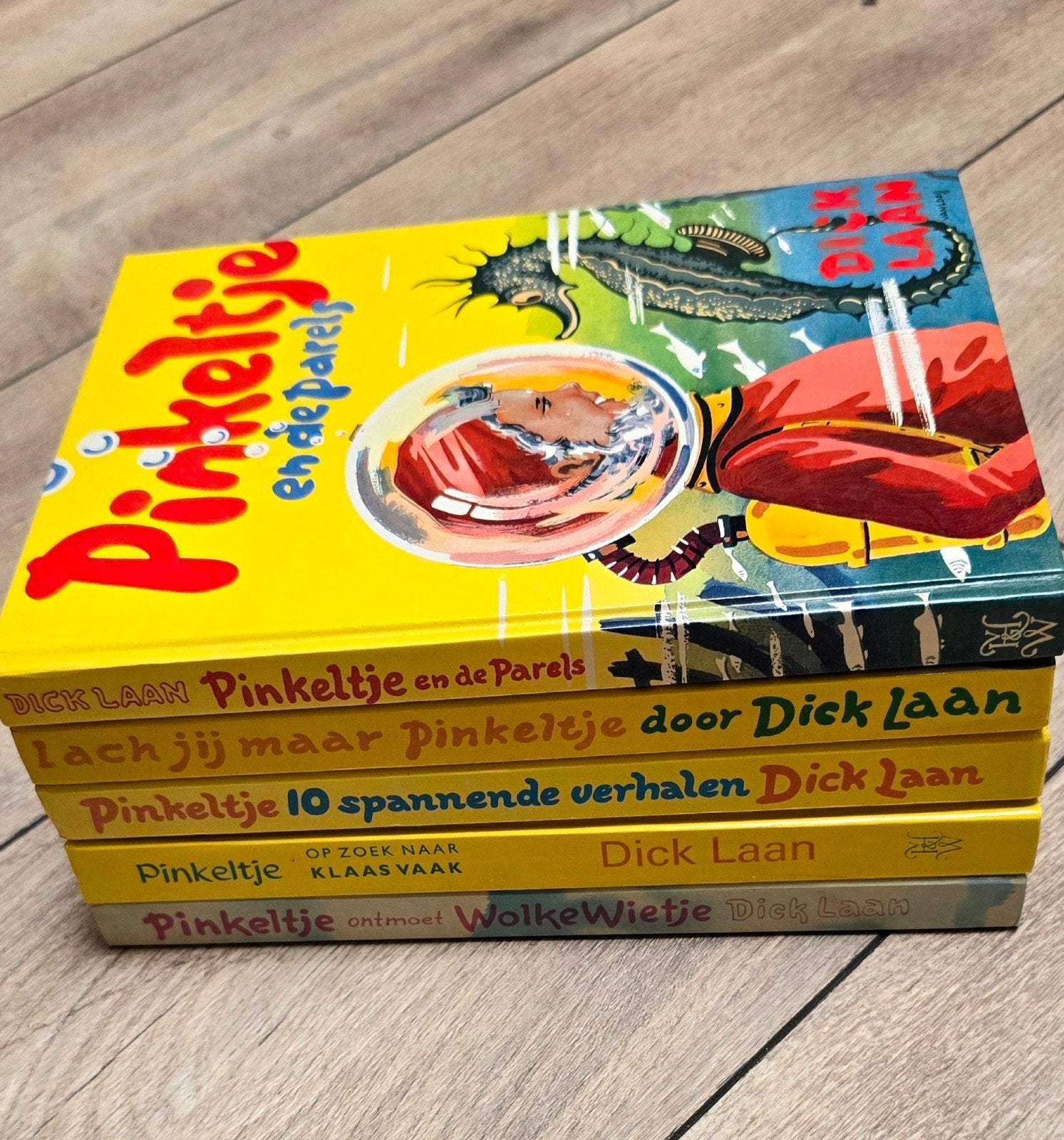 Pinkeltje boeken - Dick Laan (5 stuks) z.g.a.n., Ophalen of Verzenden, Zo goed als nieuw, Fictie algemeen