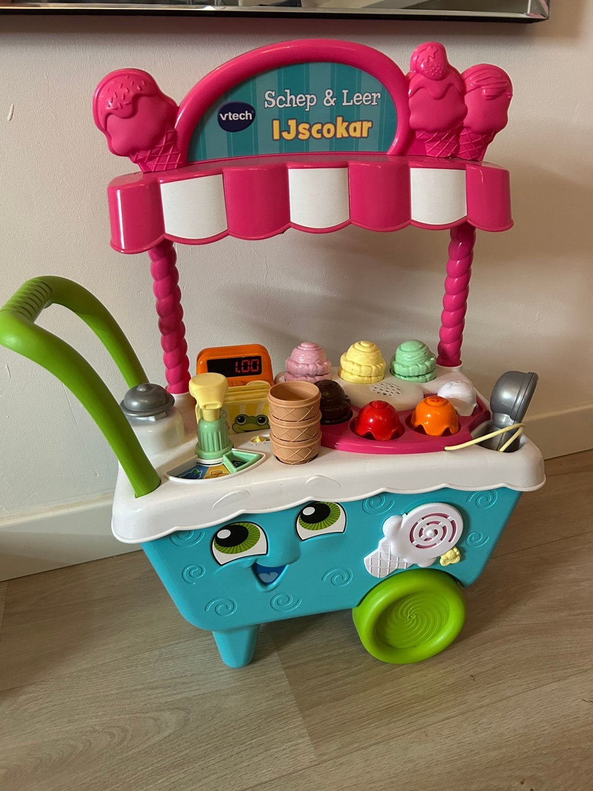 Ijscokar compleet met geluid Vtech, Ophalen of Verzenden, Zo goed als nieuw, 6 maanden tot 2 jaar