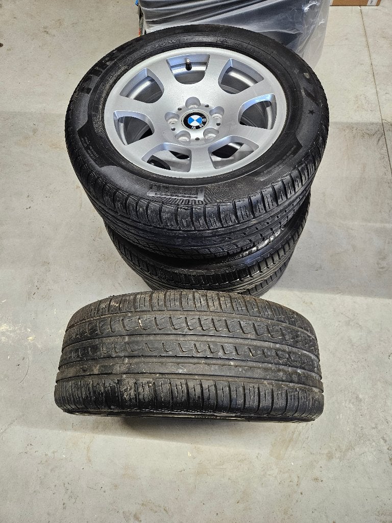 Lichtmetalen velgen BMW E60-E61 style 134 -zomerbanden 6 mm, Ophalen, Gebruikt, Velg(en), 16 inch
