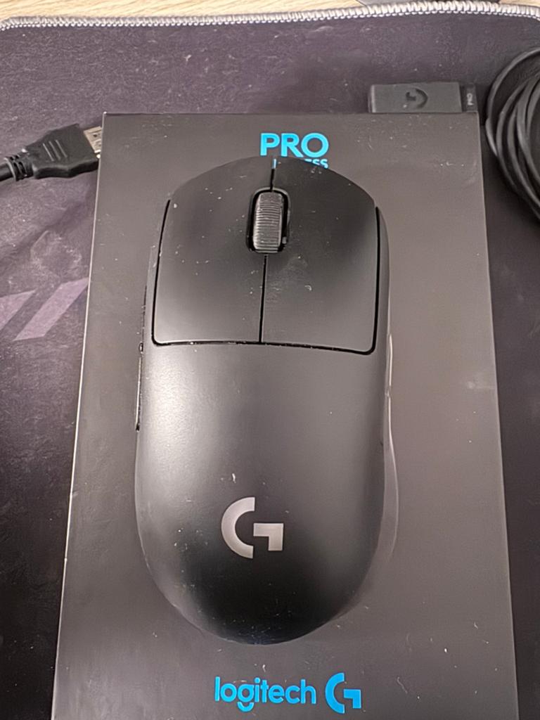 G pro wireles/ toetsenbord en muis., Computers en Software, Muizen, Ophalen, Zo goed als nieuw, Gaming muis