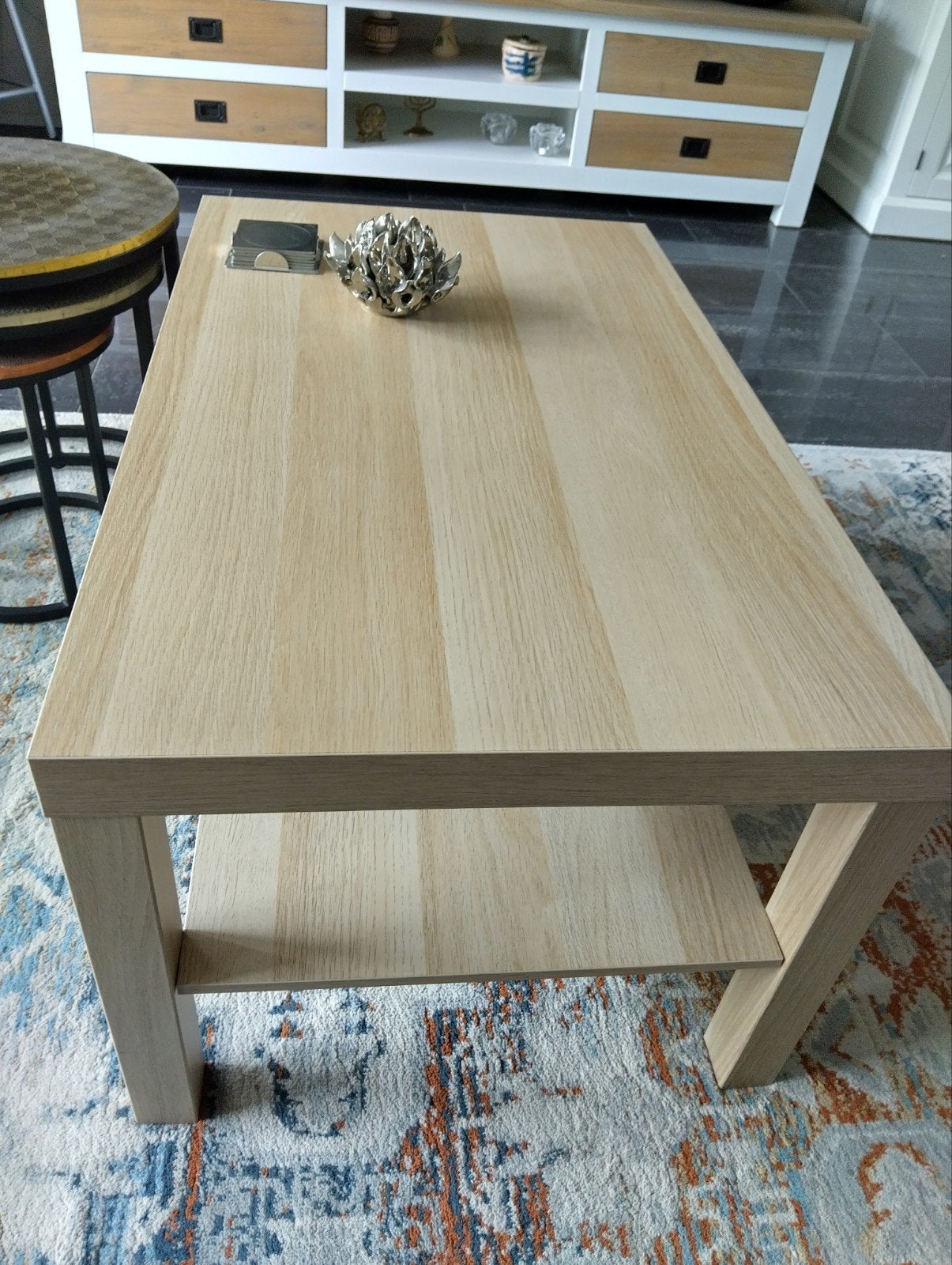 Mooie solide salontafel, ophalen in Zwijndrecht, Ophalen, Zo goed als nieuw, Rechthoekig
