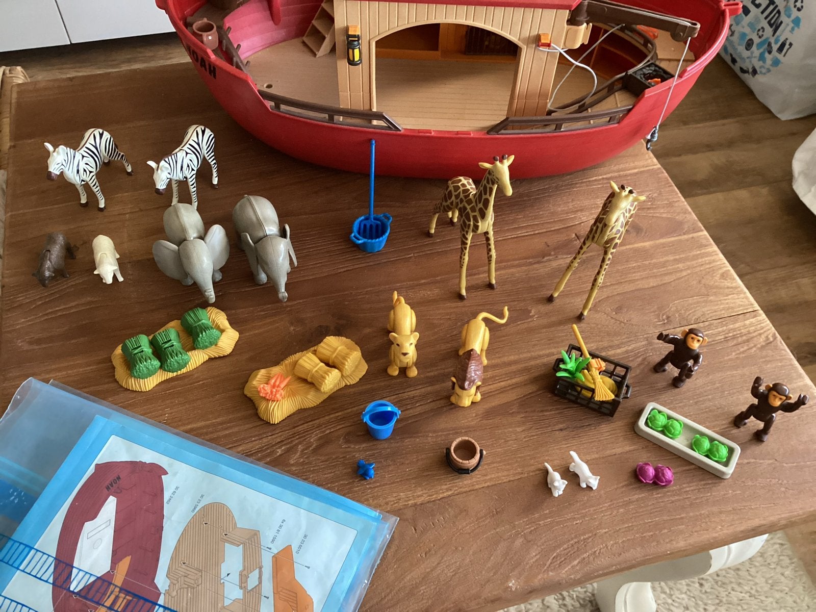 Playmobil Ark van Noach - Z.G.A.N. met alle dieren, Complete set, Ophalen of Verzenden, Zo goed als nieuw, Boot/Schip
