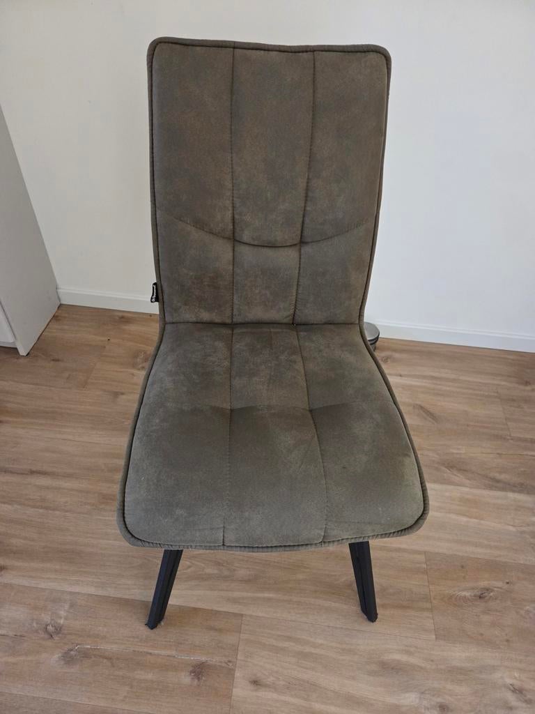 De Bommel eetkamerstoel Fancy - Otis olijf - 4x, Huis en Inrichting, Ophalen, Modern, comfortabel en stijlvol, Overige kleuren