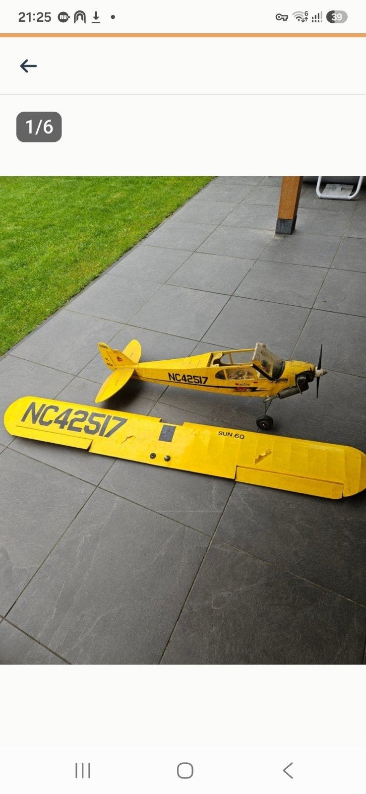 RC Vliegtuig met afstandsbediening en accessoires, Ophalen
