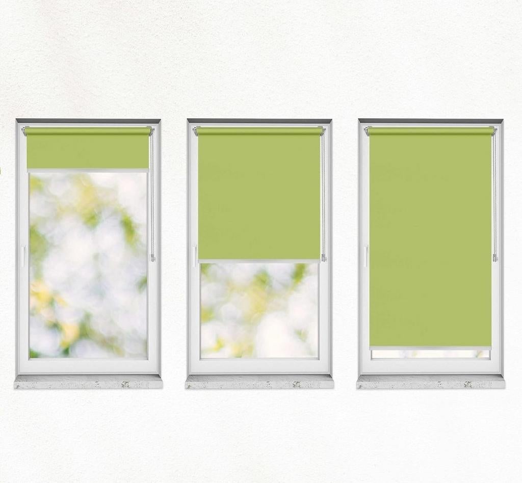 Groen Rolgordijn - Eenvoudige Montage Zonder Boren, Ophalen of Verzenden, Nieuw, Groen