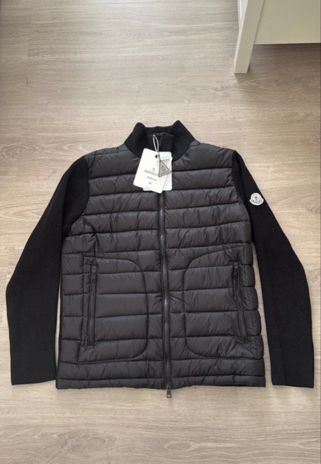 Moncler Cardigan Maat M - Gloednieuw, Kleding | Heren, Jassen | Zomer, Ophalen of Verzenden, Nieuw, Maat 48/50 (M), Zwart