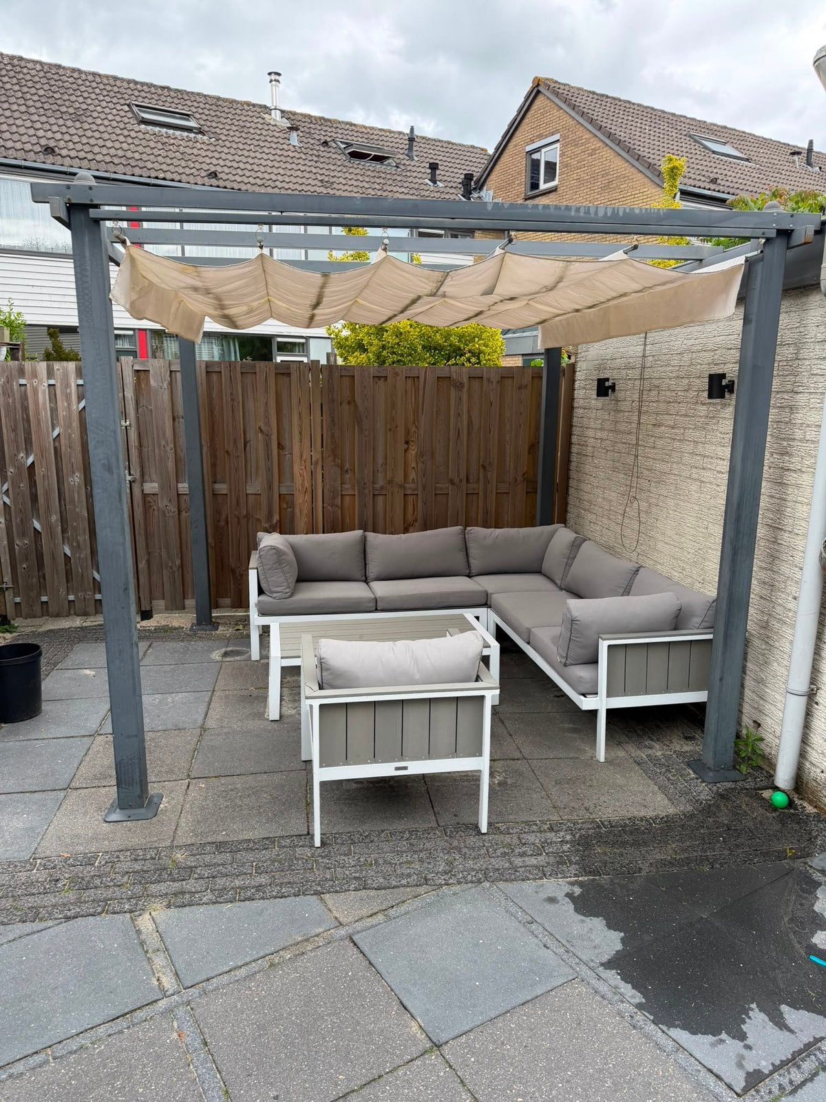 Pergola met uitschuifbaar doek (doek vervangen), Ophalen, Gebruikt, Overige typen