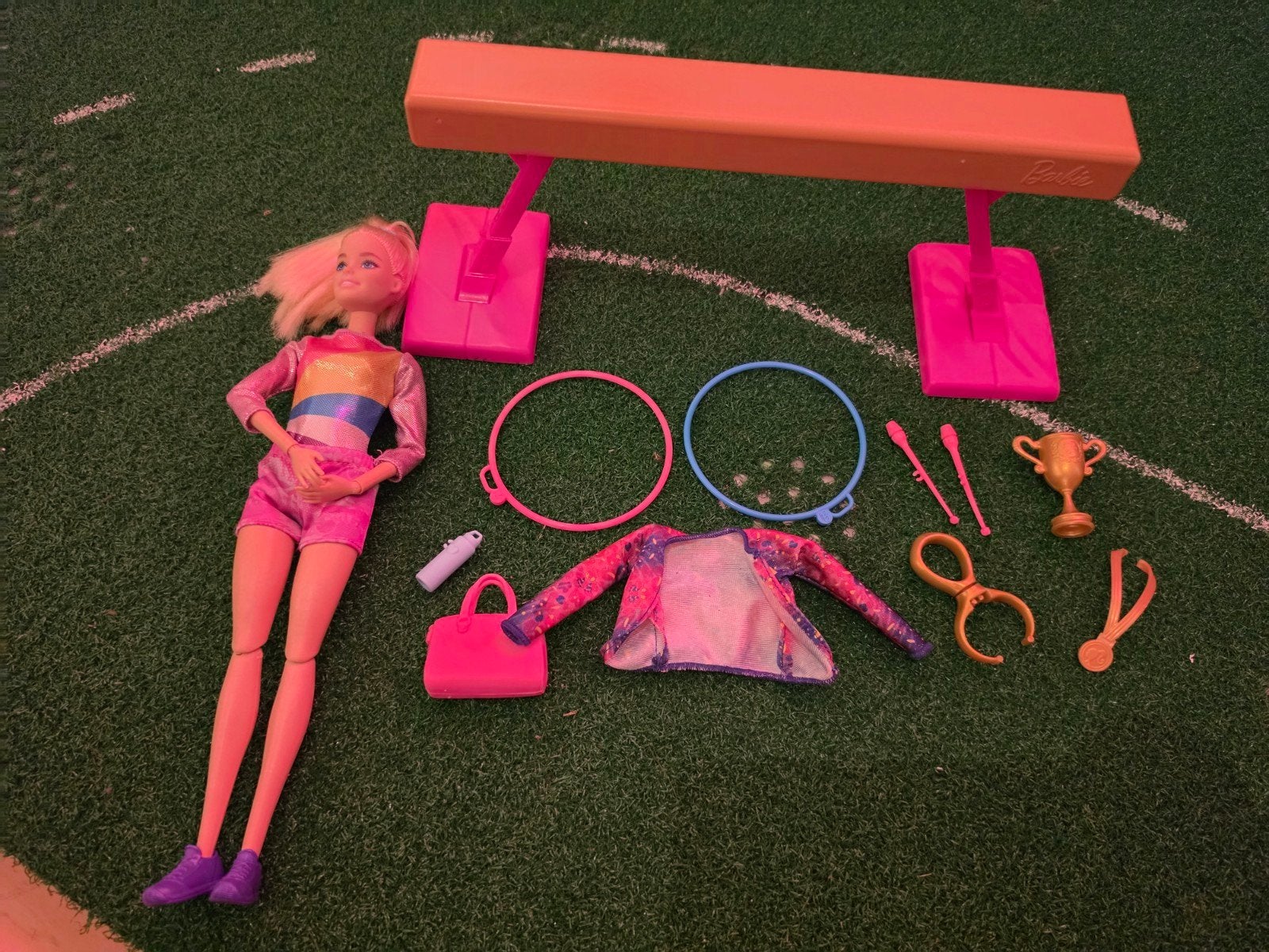 Barbie Gymnastiek Speelset, Ophalen, Zo goed als nieuw, Barbie