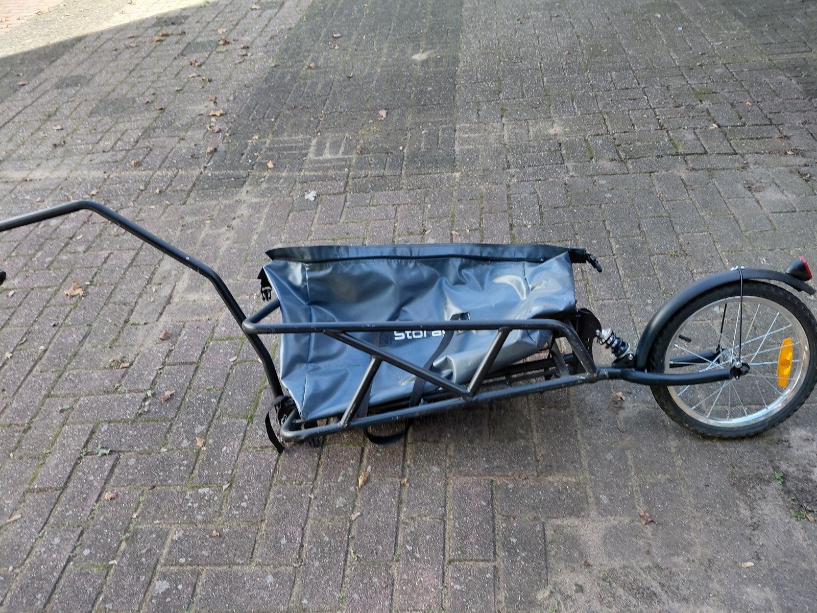 Storåg Fietskar - Bagagekar met Vering en Waterdichte Tas, Fietsen en Brommers, Ophalen, Gebruikt, Vering, Bagagekar