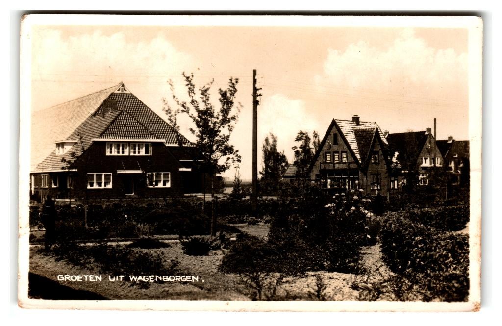 Wagenborgen, Groeten uit Wagenborgen - Fotokaart, Verzenden, 1940 tot 1960, Gelopen, Groningen