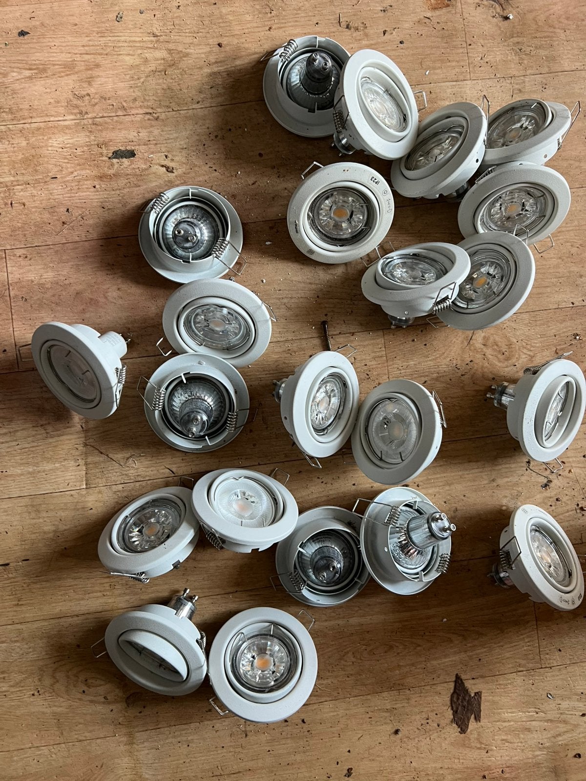 Te koop 22x spotjes, Ophalen of Verzenden, Gebruikt, Inbouwspot