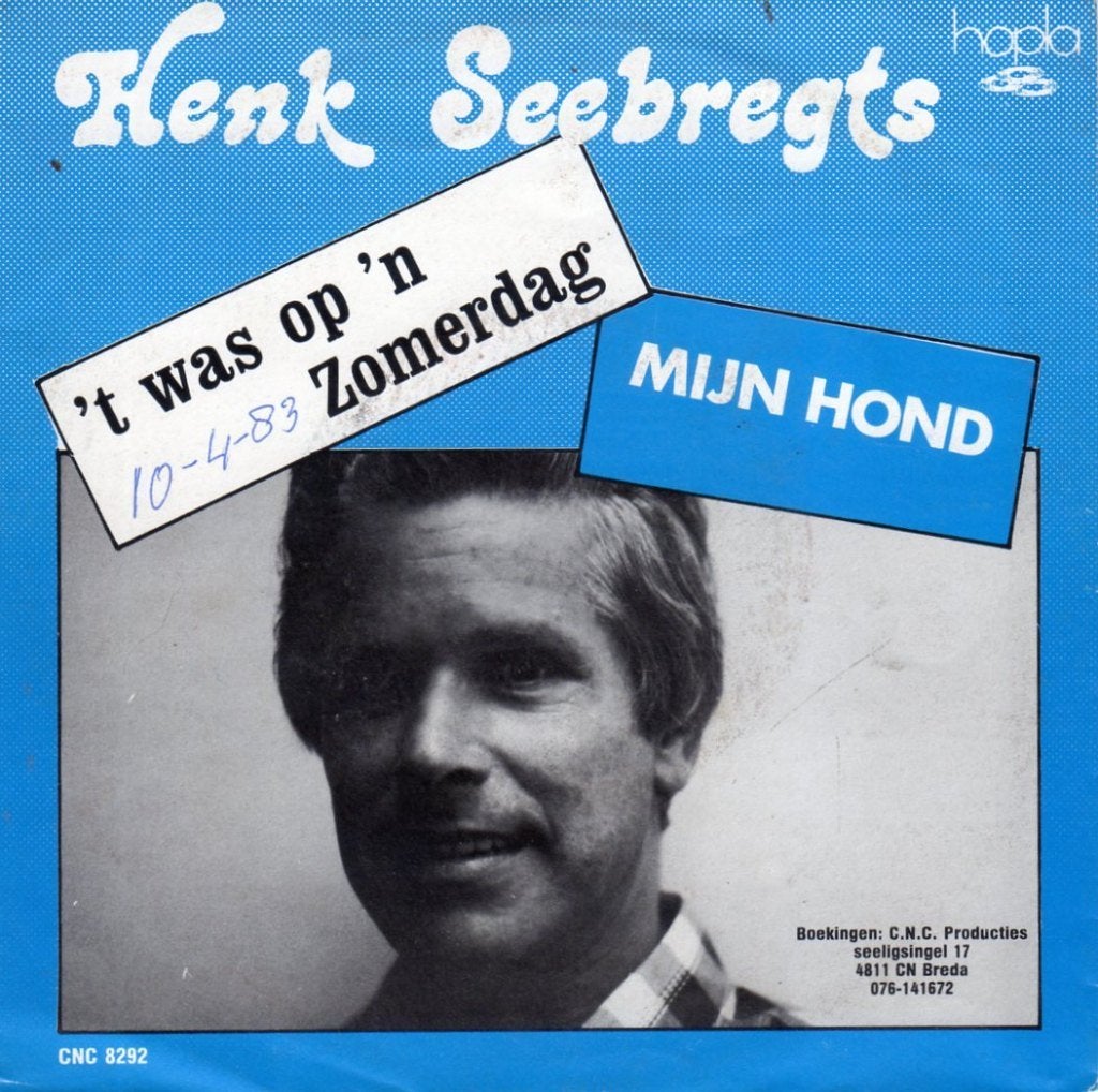 Henk Seebregts ‎: 't Was Op Een Zomerdag (1982), Cd's en Dvd's, Gebruikt, Fotohoes, 7 inch, Ophalen of Verzenden
