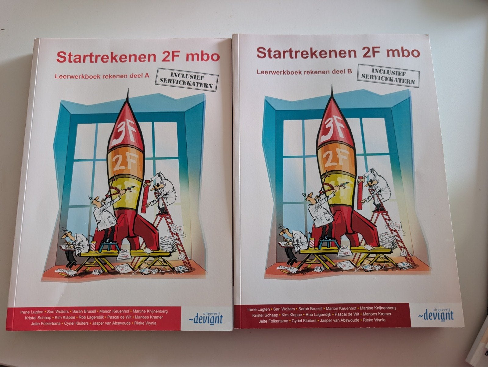 Startrekenen 2F mbo Leerwerkboek deel A en B (zgan), Ophalen of Verzenden