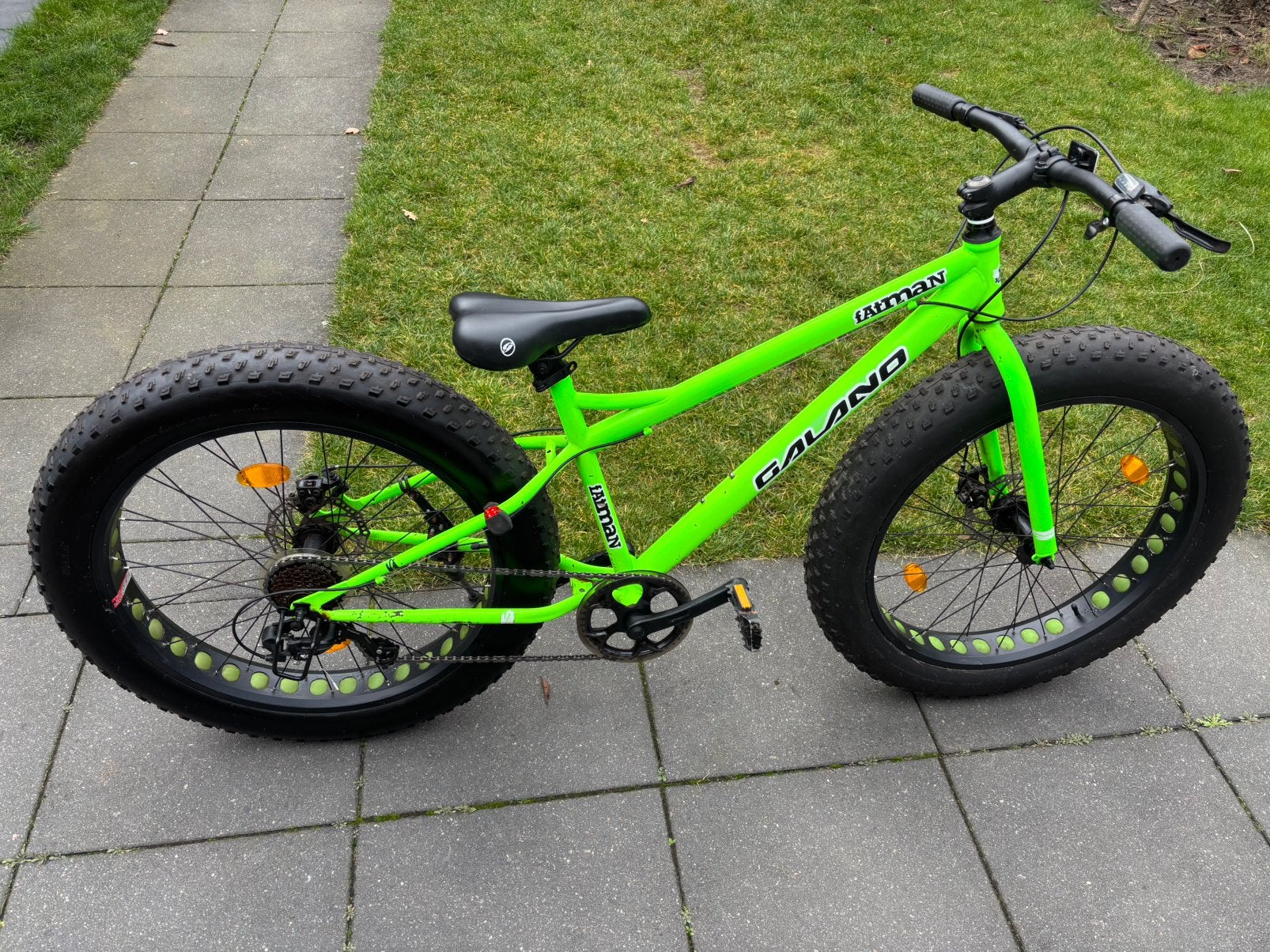 26” Galano Fatman jongens fiets 7 versnellingen dikke banden, 26 inch of meer, Gebruikt, Ophalen of Verzenden, Galano