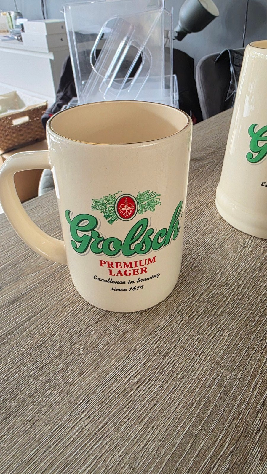 Grolsch pul middel uit de Engelse porselein serie, Ophalen of Verzenden