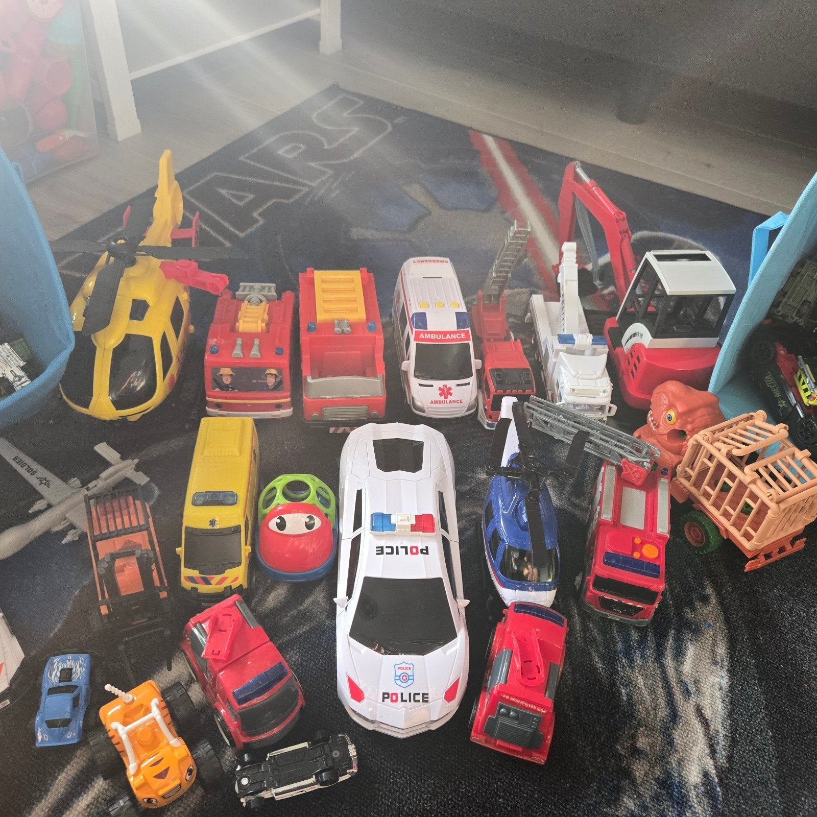 Grote collectie speelgoedauto's en voertuigen, Ophalen, Gebruikt