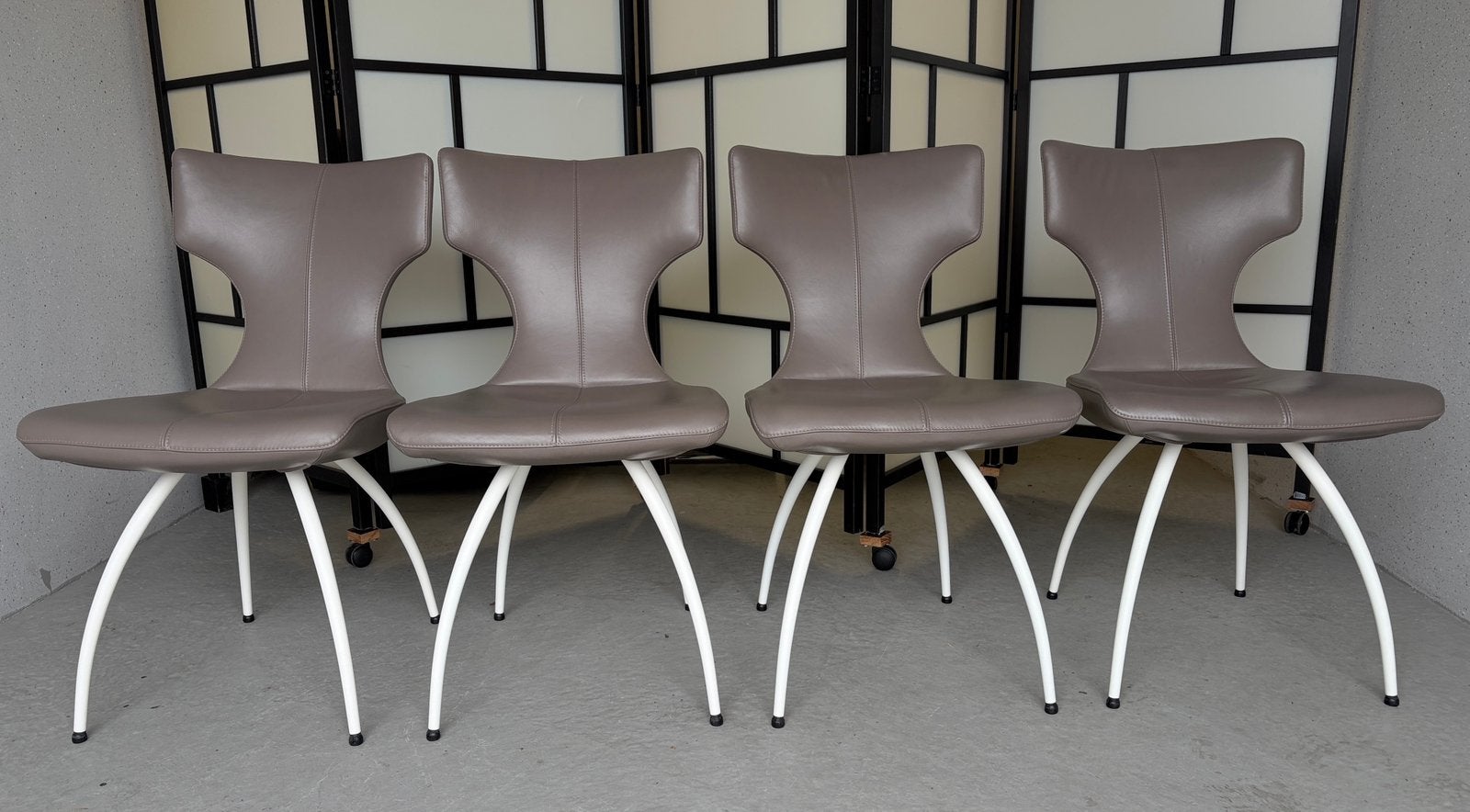 4 Leolux Callas stoelen, Huis en Inrichting, Stoelen, Ophalen, Zo goed als nieuw