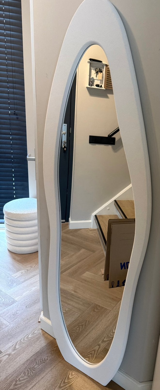 Organische spiegel, Huis en Inrichting, Ophalen, Minder dan 50 cm, Zo goed als nieuw, Minder dan 100 cm