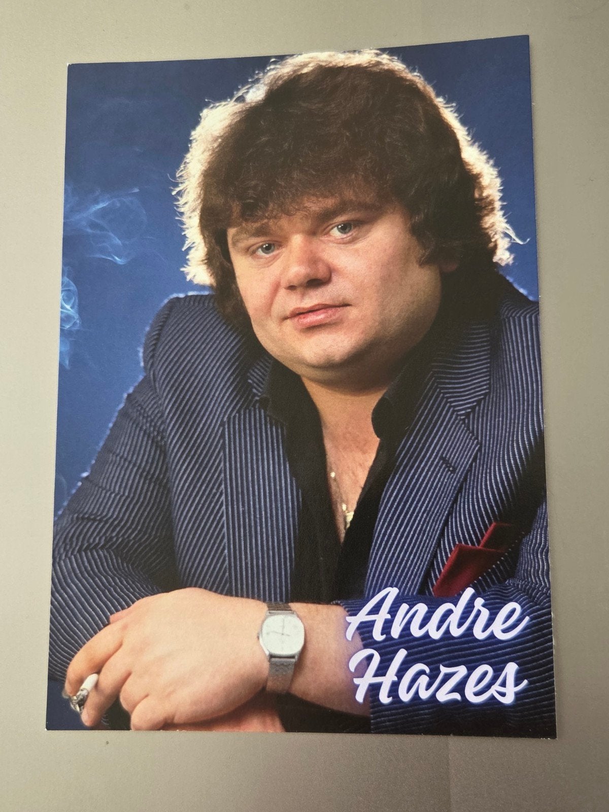 Fotokaart André Hazes, Ophalen of Verzenden, Zo goed als nieuw, Foto of Kaart