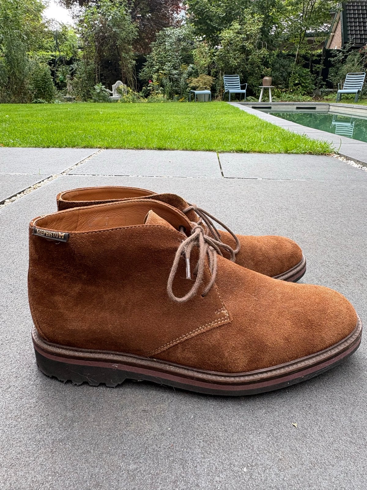 Mephisto suède schoenen - Maat 42 / 8, Kleding | Heren, Schoenen, Bruin, Ophalen of Verzenden, Zo goed als nieuw, Veterschoenen