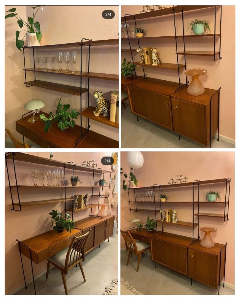 Vintage Omnia kast jaren 60 modulair wandsysteem, Ophalen