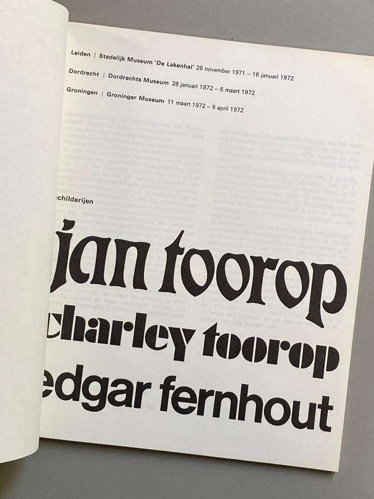 Schilderijen Jan Toorop, Charley Toorop, en Edgar Fernhout, Ophalen of Verzenden, Zo goed als nieuw, Schilder- en Tekenkunst