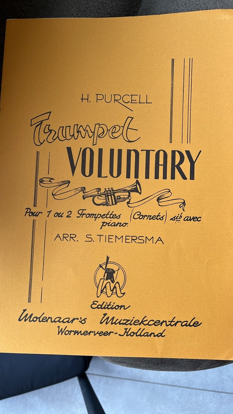 H. Purcell - Trumpet Voluntary (Trompet en Piano), Muziek en Instrumenten, Bladmuziek, Gebruikt, Klassiek, Ophalen of Verzenden