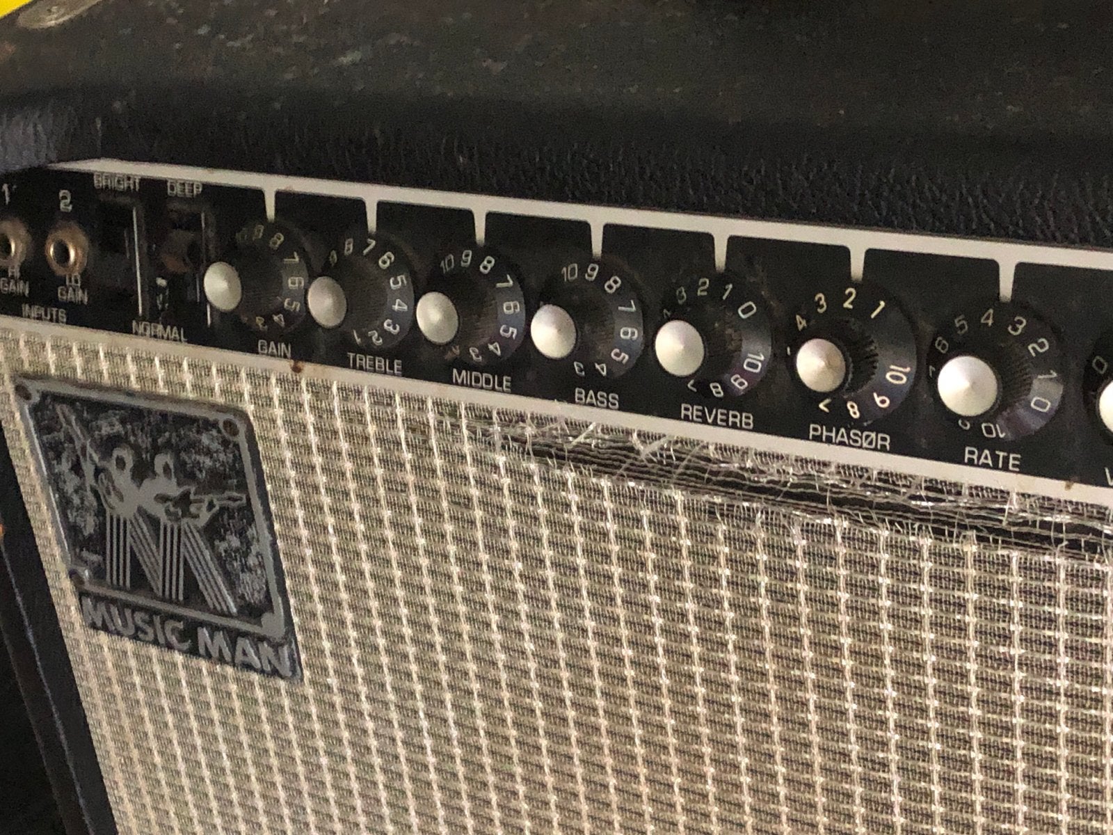 Music Man RP112 65 USA Gitaarversterker met Footswitch, Ophalen, Gebruikt, Elektrische gitaar