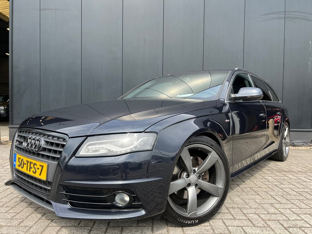 Audi A4 Avant 2.0 TFSI Quattro '12 Aut/Leer/19'Lmv/Navi/ZrMo, Auto's, Audi, Euro 5, Gebruikt, Zwart, 4 cilinders