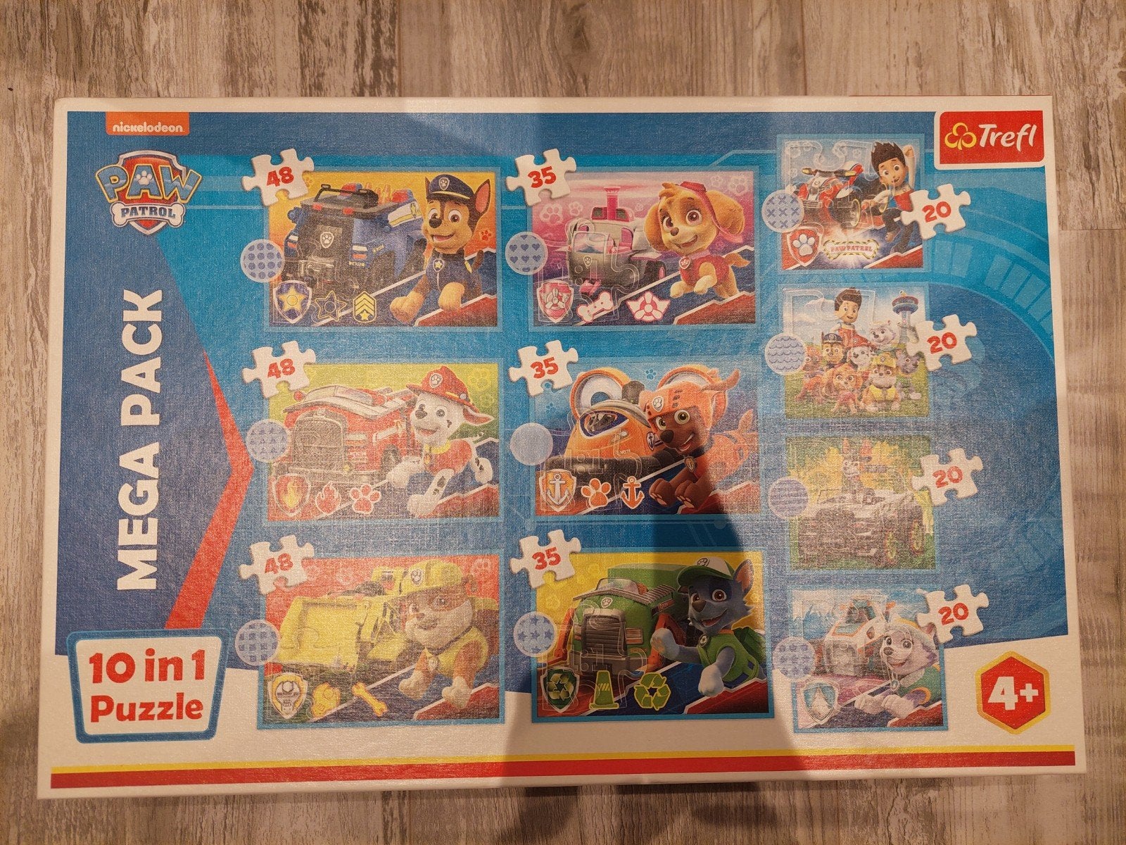 puzzel paw patrol 10-1, Ophalen, Minder dan 500 stukjes, Zo goed als nieuw, Legpuzzel